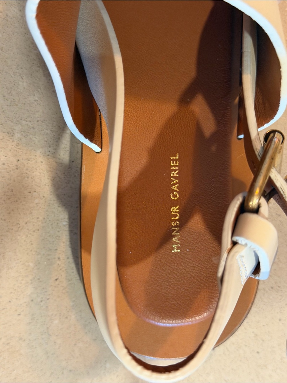 Mansur Gavriel Leather Flat Sandals | EU 39 | US 8.5-9 - Picture 4 of 6